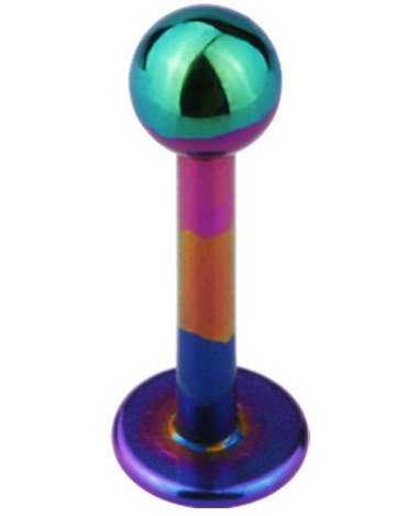 Stripete Labret Multi Strl 1,2 x 10 mm med 3 mm kule