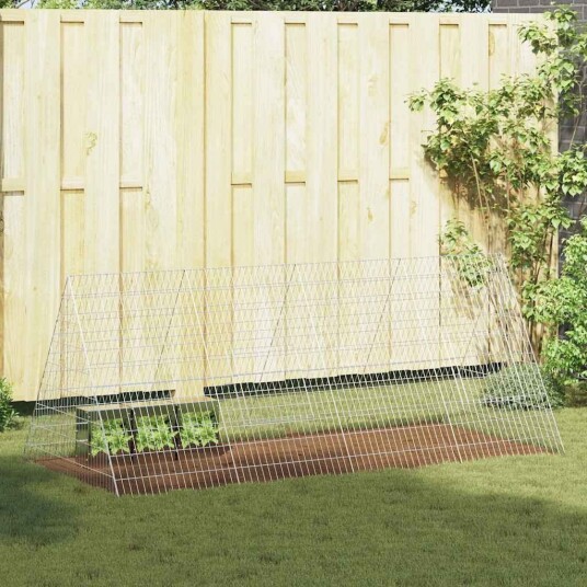 Vidaxl Kaninbur Sølv 215 X 100 X 85 cm Galvanisert Stål