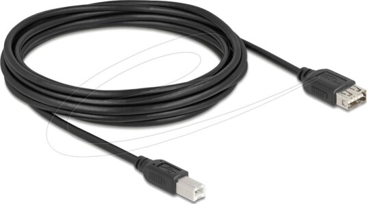 Delock Usb Kabel Usb Type B Hann Til Usb Hunn Reversibel Usb 2.0 5 M Easy Usb Svart