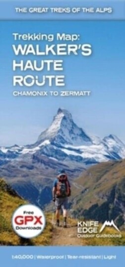 Trekking Map: Walker's Haute Route: Chamonix to Zermatt