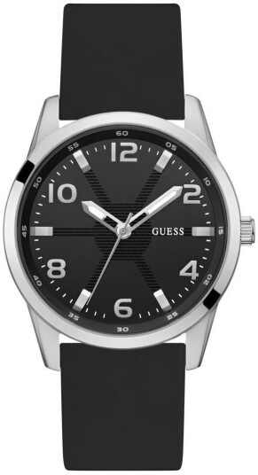 Guess Herreklokke GW0805G1 Monte Sort/Gummi Ø42 mm