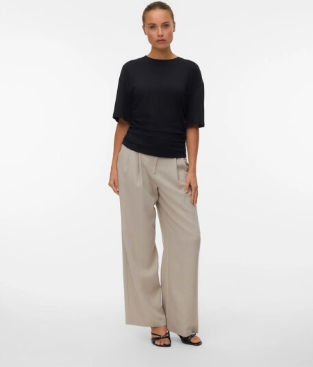 Vero Moda Awnavaro 2/4 O Neck Top Noos Black M