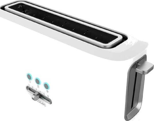 Cecotec ToastTaste 10000 Brødrister 2 skiver, 980W, hvit