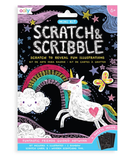 Ooly Scratch & Scribble mini Populære venner Ooly Scratch & Scribble mini Populære venner