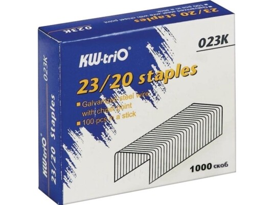 Kw-Trio Staples Kw-Trio 23/20 023K 140 200 Cards 1000 Pcs