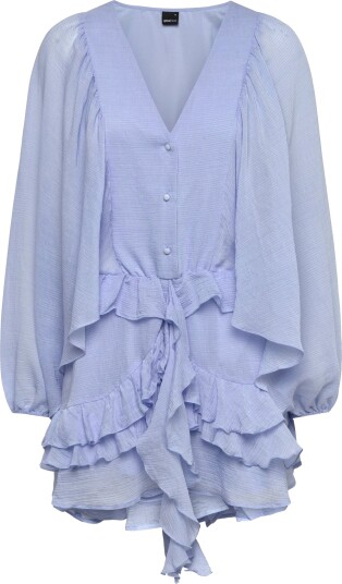 Gina Tricot Boho Mini Dress Blue L Gina Tricot Boho Mini Dress Blue L