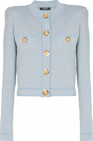 Balmain Dame Strikkevarer Blå L, Balmain Dame Strikkevarer Blå L,
