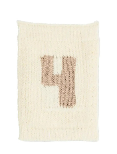 Smallstuff Strikket Flagg 4 Nature Cream One Size