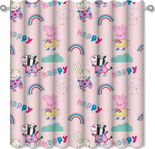 Peppa Pig Storm Pencil Pleat Curtains Pack of 2