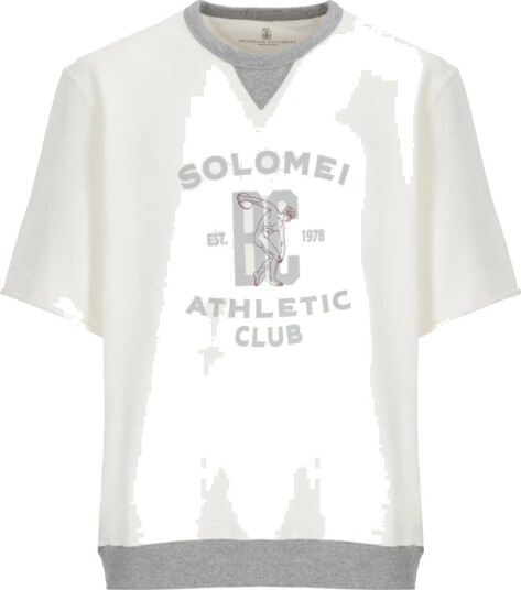 Brunello Cucinelli Herre Topper Hvit S,