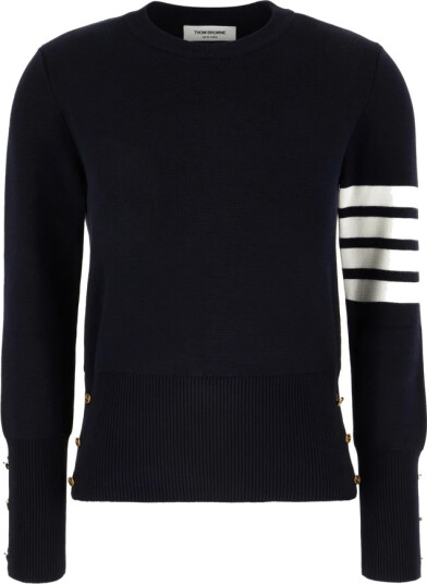 Thom Browne Dame Strikkevarer Blå XS,