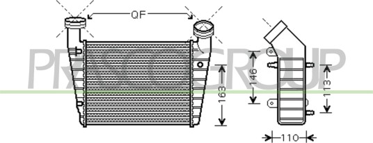 Intercooler PRASCO SK418N004