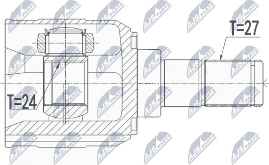 Nty Drivknute drivaksel NTY NPW KA 365