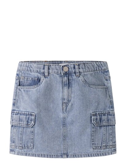 Name It Nkfmella Dnm Cargo Skirt 2288 Ov D   Blue   164