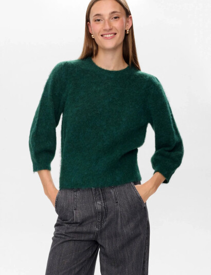 Nümph Nusuri Brushed Ss Pullover - Green - XXL