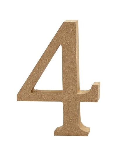 Creativ Company Number 4 MDF 8cm 1pc.