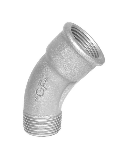 +GF+ long bend 45 galvanized 2"" socket nipple