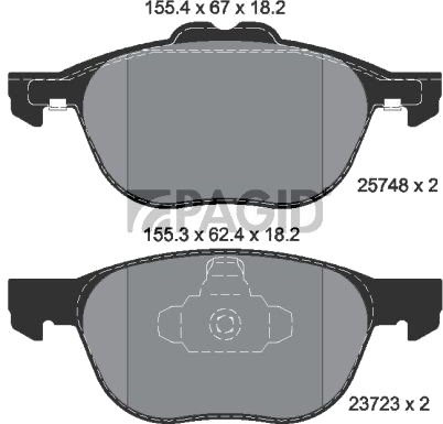 PAGID T2247N Bremseklosser PAGID T2247N Bremseklosser