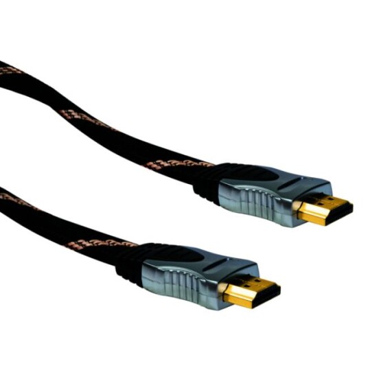 SCHWAIGER HDMI Kabel 5,0m HQ Schwarz/Gewebe SCHWAIGER HDMI Kabel 5,0m HQ Schwarz/Gewebe