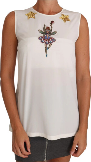 Dolce & Gabbana Dame Topper Hvit S,