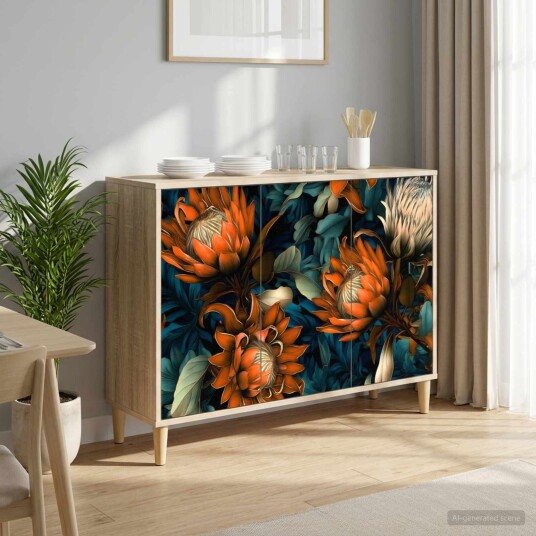 vidaXL Serviesskap LOCHEM Sonoma 102 x 33 x 75 cm Konstruert tre