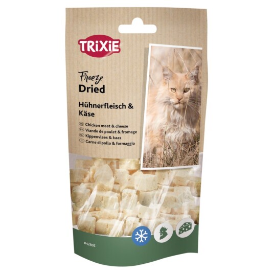 Trixie frysetørket snacks med kylling og ost - 3 x 25 g Trixie frysetørket snacks med kylling og ost - 3 x 25 g