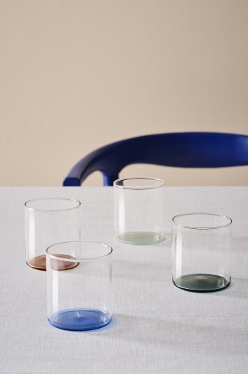 Jotex Glass 4 pakning Gjennomsiktig/flerfarget MILANO Kjøp Glass hos Jotex