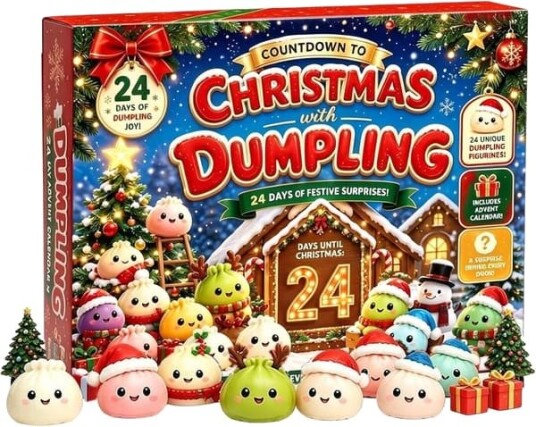 Adventskalender 2026 Jul 24 Dager Mystisk Nedtelling Klemmeballer Leker Jul