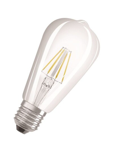 Osram LED-lyspære Edison 6,5W/827 (60W) filament clear E27