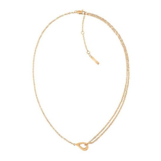 Calvin Klein SCULPTURED DROPS Halskjede 18 kt. Gullforgylt Rustfritt Stål 35000081 - Dame - Gold