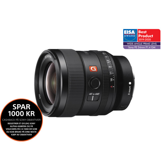 Sony FE 24mm f/1.4 GM E-Mount Fullformat Sony FE 24mm f/1.4 GM E-Mount Fullformat