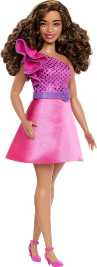 Barbie Fashionista Doll Purple Ruffle