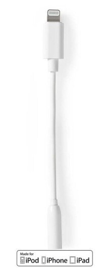 Nedis Lightning til 3,5 mm adapter for Apple-enheter - 10 cm nikkelbelagt
