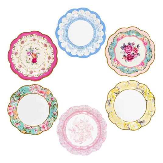 Talking Tables Papptallerkener Truly Scrumptious - 12-pakning