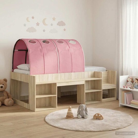  Seng med tunnel 4 pcs Sonoma og Pink Konstruert tre
