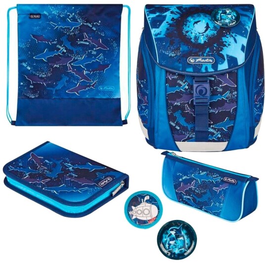 Herlitz FiloLight Plus Skolesekksett 16 Liter Deep Sea Herlitz FiloLight Plus Skolesekksett 16 Liter Deep Sea