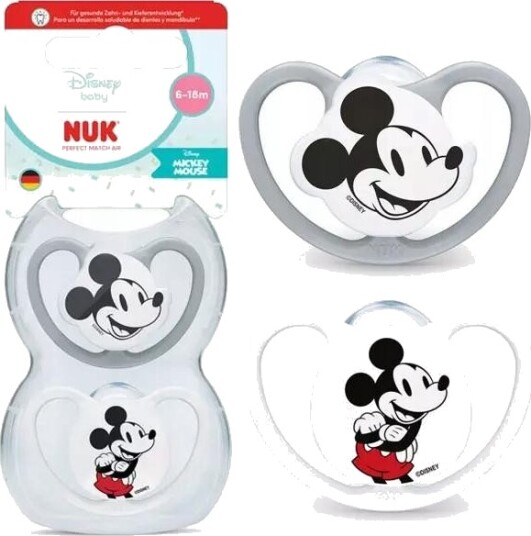 Nuk 447863 Silikon Air Smokk 6-18 mnd Disney Mikke Mus 2 pk Nuk 447863 Silikon Air Smokk 6-18 mnd Disney Mikke Mus 2 pk