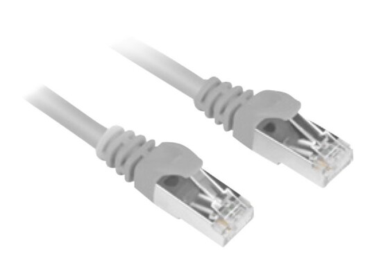 Sharkoon Koblingskabel Rj-45 Hann Til Rj-45 Hann 1.5 M Sftp Cat 6 Med Støvel Uten Hindringer Grå