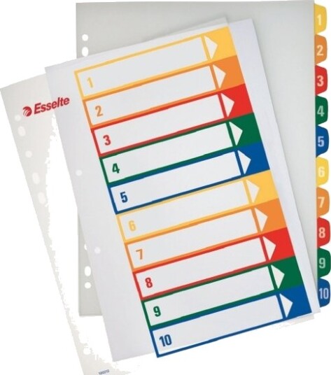 Register Esselte Project A4+ 1 10 Register Esselte Project A4+ 1 10