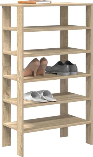  Skohylle sonoma eik 61x32x105 cm konstruert tre 8721158648938