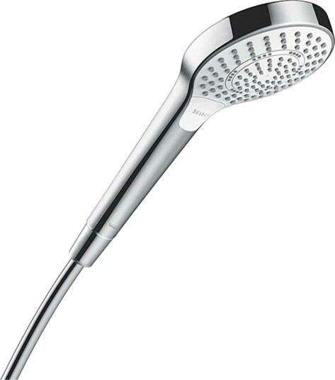 Hansgrohe Croma Select S Multi hånddusj Med 3 stråletyper, Hvit/Krom
