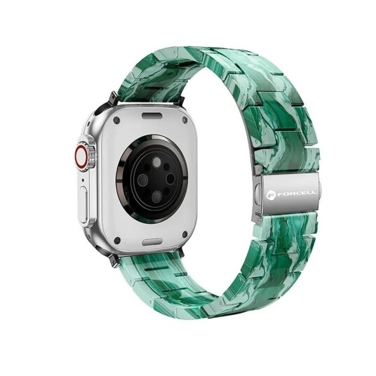 Forcell F Design FA04 Marmor designet reim til Apple Watch 38/40/41mm Grønn