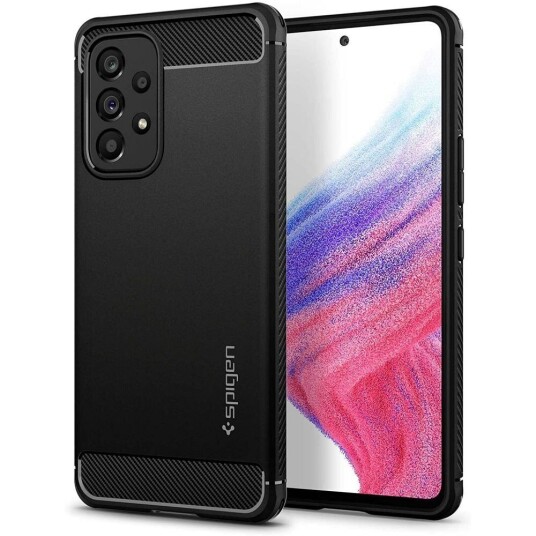 Spigen Samsung Galaxy A53 (5G) Spigen Rugged Armor Bakdeksel - Svart