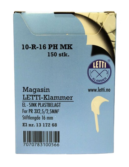 Letti Klammer 10-R-16 PH magasin - 150 stk
