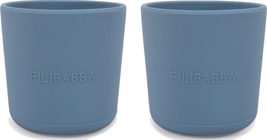 Filibabba Silikone Kop 2-Pak - Powder Blue - Blue - ONE SIZE
