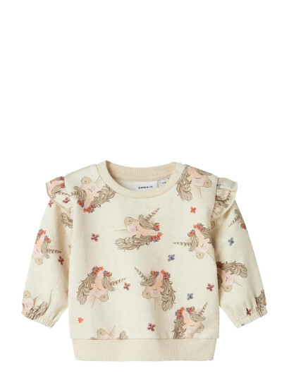 name it Nbfnoise Ls Sweat Bru - Cream - 62 name it Nbfnoise Ls Sweat Bru - Cream - 62