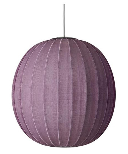 Made By Hand Knit-Wit Rund Taklampe Ø75 Burgunder LED