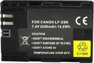 Extra Digital Batteri til Canon, 2400mAh, 7,2 V