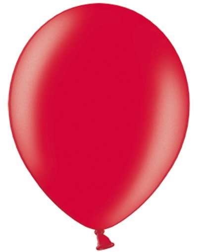 50 stk 30 cMetallisk Rød Ballonger