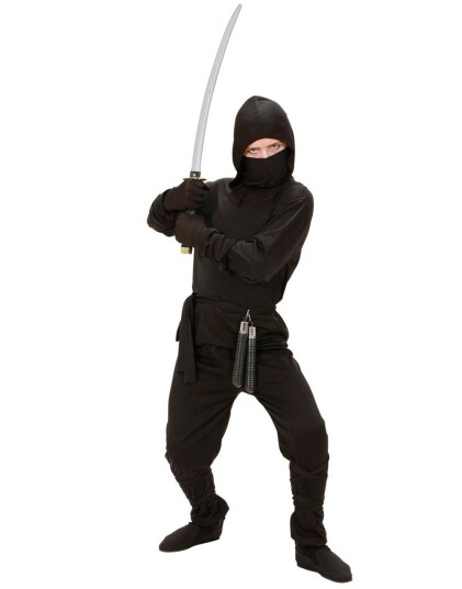 Widmann Snikende Ninja Komplett Kostyme til Barn Strl 8 10 ÅR Widmann Snikende Ninja Komplett Kostyme til Barn Strl 8 10 ÅR